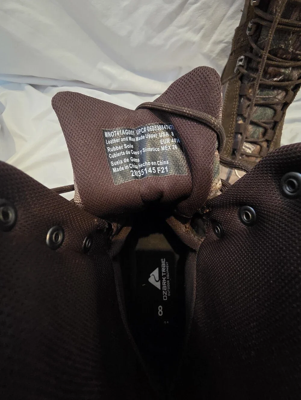 Camo Ozark Trail Hunting And Hiking Waterproof Boot